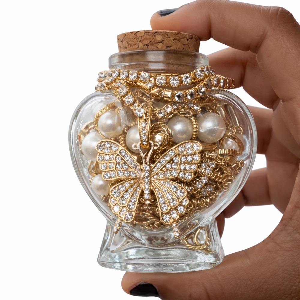 Gold Butterfly Earrings with Pearl Accents